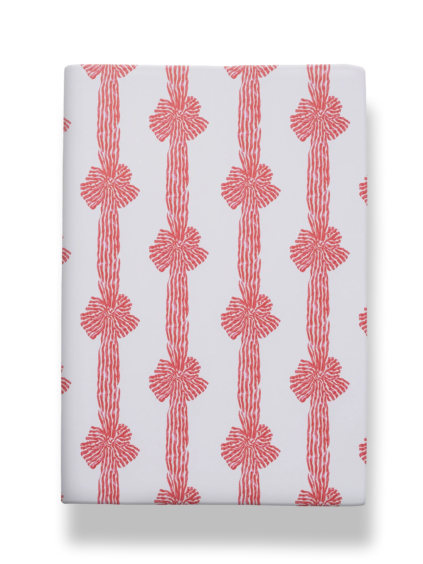 Carmine Knotted Sash Wrapping Paper