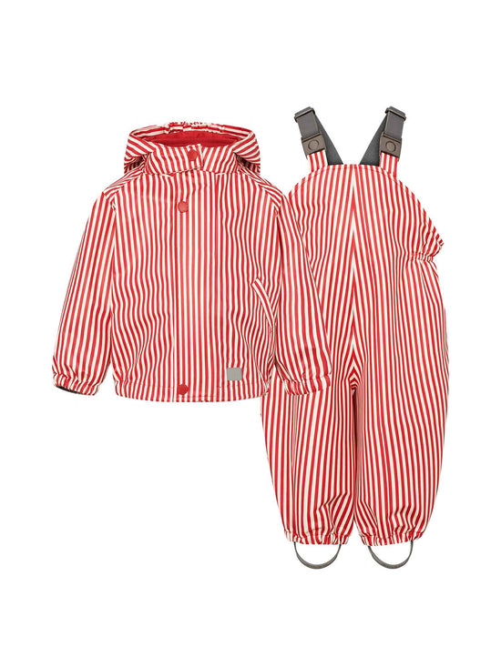 Red Stripe Rainwear Set