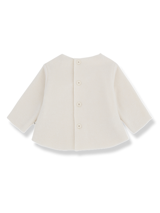 Alexis Ecru Fleece Sweater