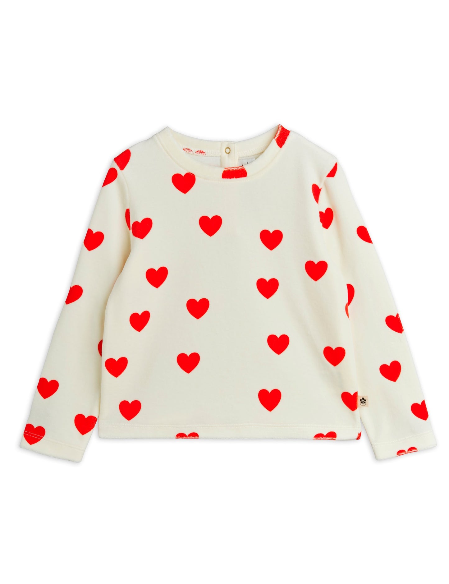 Hearts AOP Velour Top