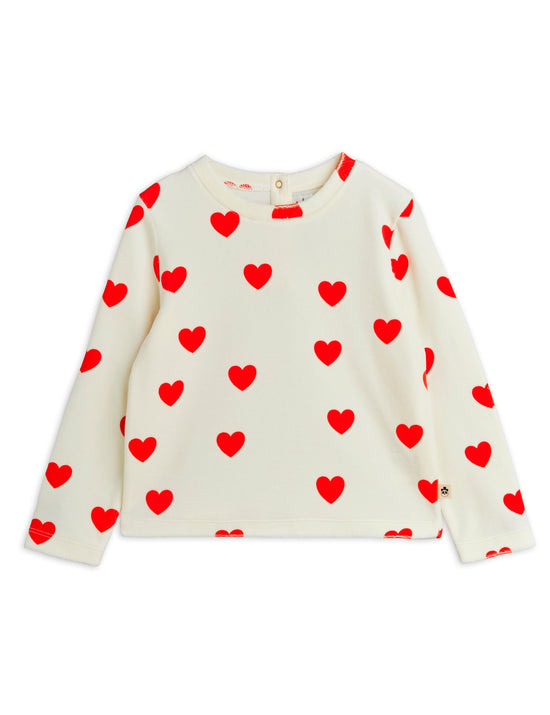 Hearts AOP Velour Top