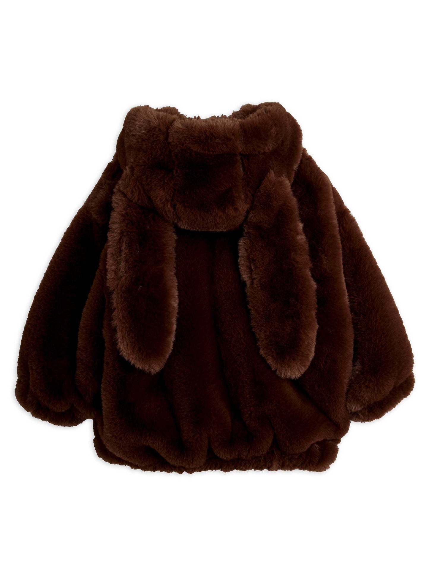 Rabbit Ear Faux Fur Jacket