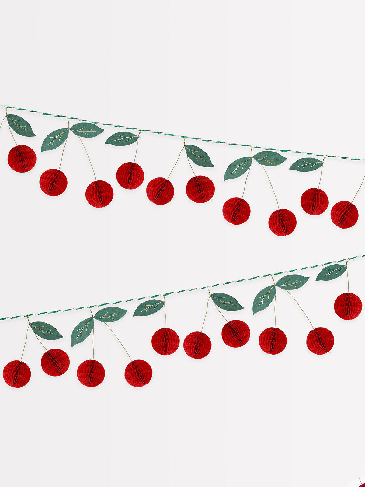 Cherry Honeycomb Garland