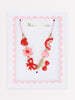 Hearts & Cherries Enamel Charm Necklace