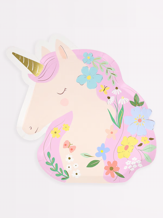 Meadow Unicorns Shaped Plates