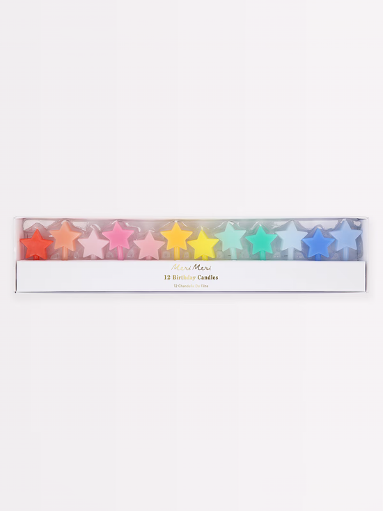 Rainbow Star Candles