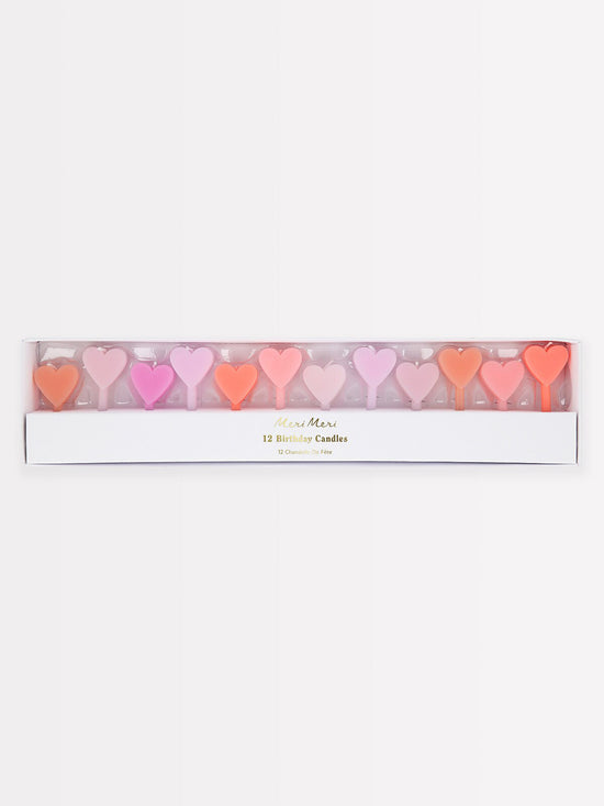 Pink Heart Candles