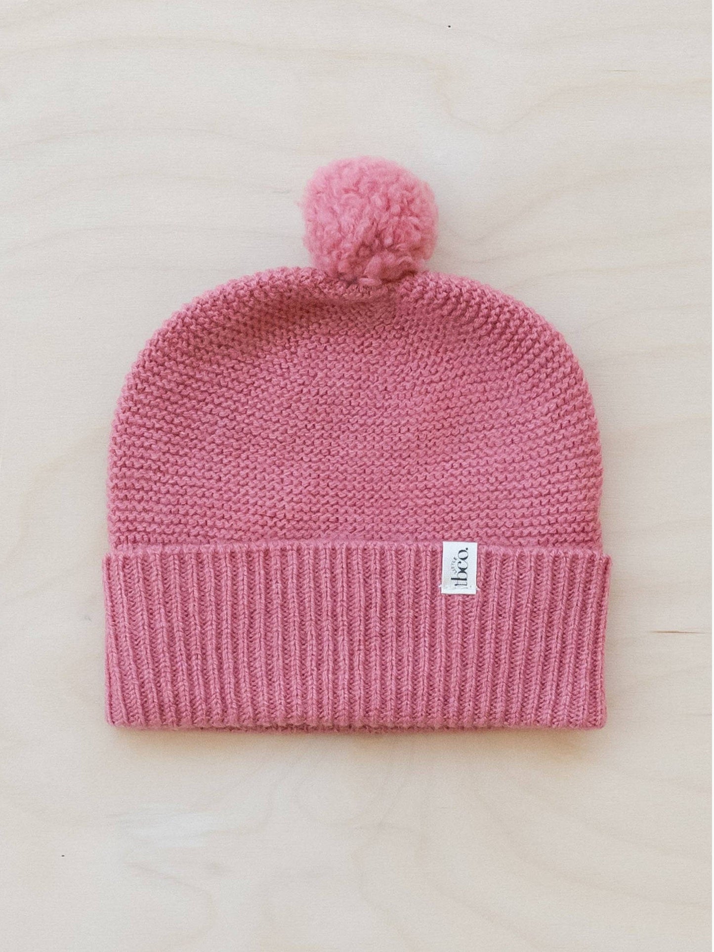 Rose Merino Wool Baby Beanie