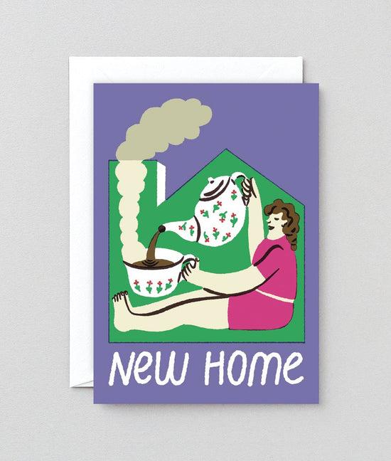 New Home Cup of Tea Greetings Card