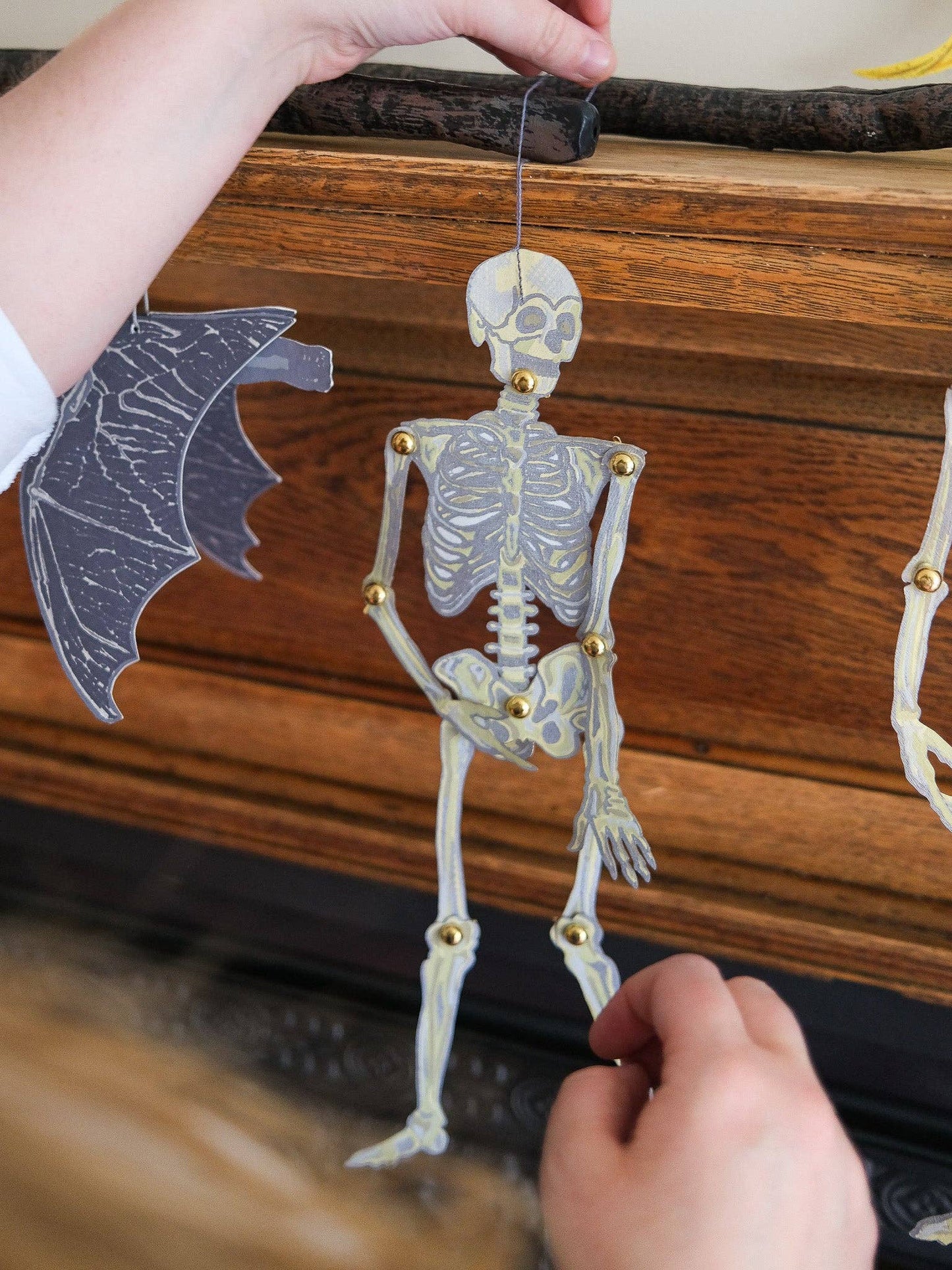 Dancing Skeletons Paper Ornaments