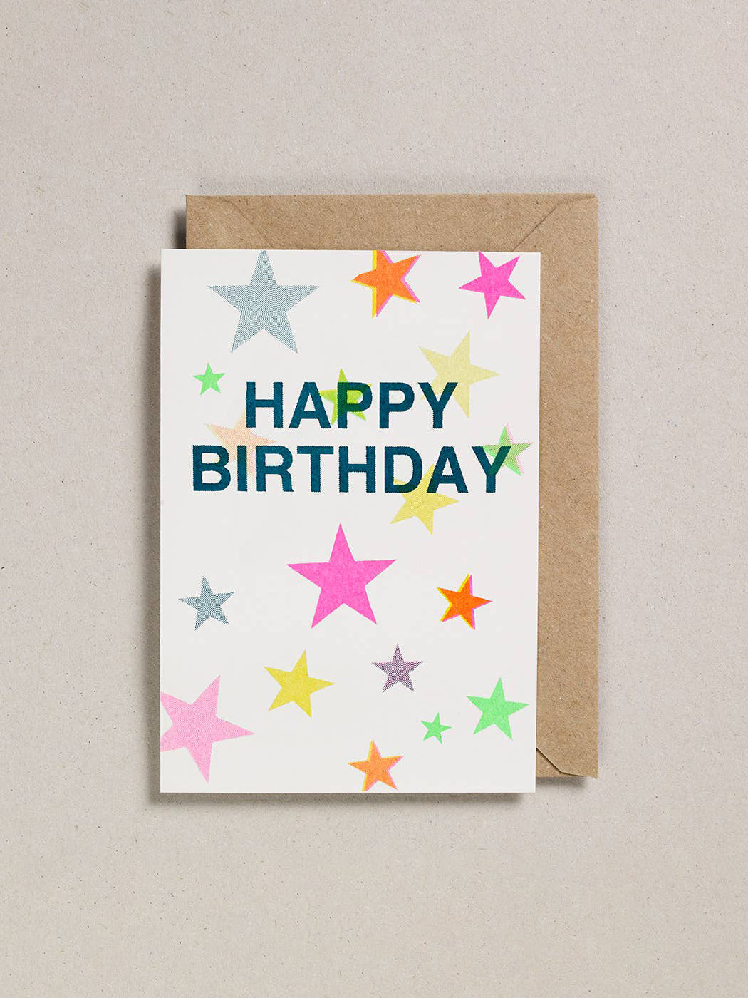 Happy Birthday Multi Stars Card