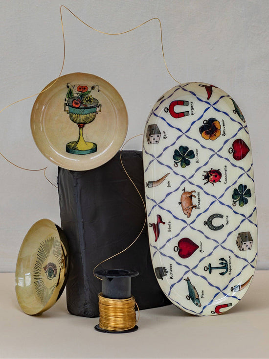 Eye Enamel Printed Tray