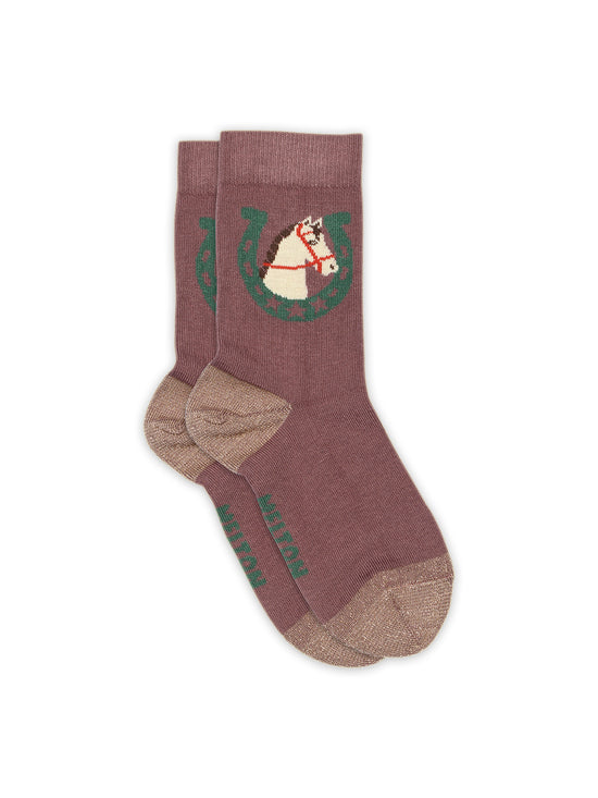 Grape Shake Lucky Horse Socks