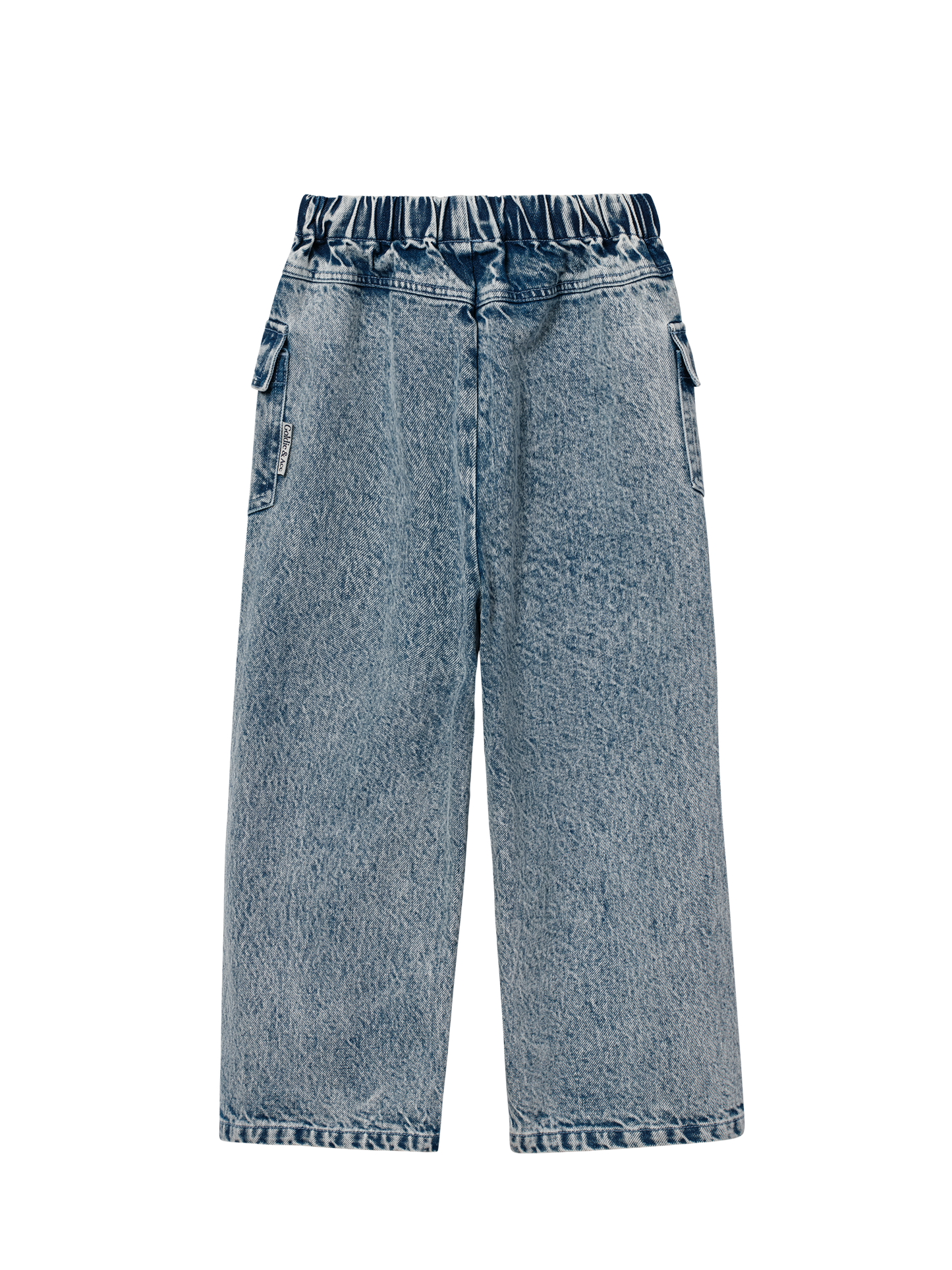Cargo Pocket Wide Leg Jeans