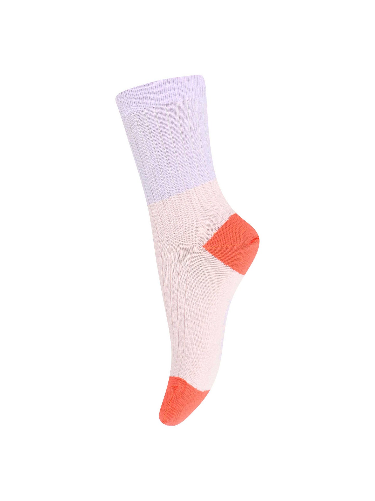 Crystal Pink Colour Block Socks
