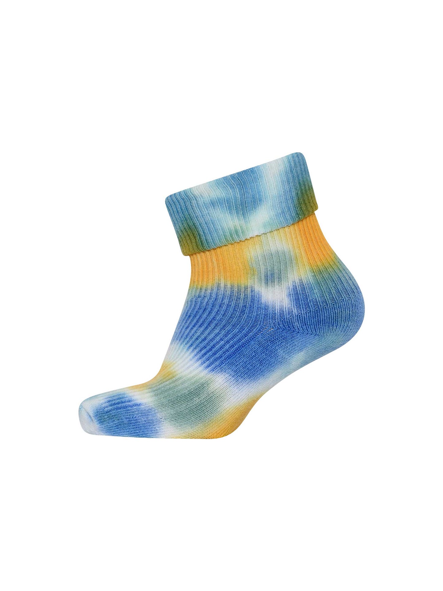 Blue Tie Dye Baby Socks