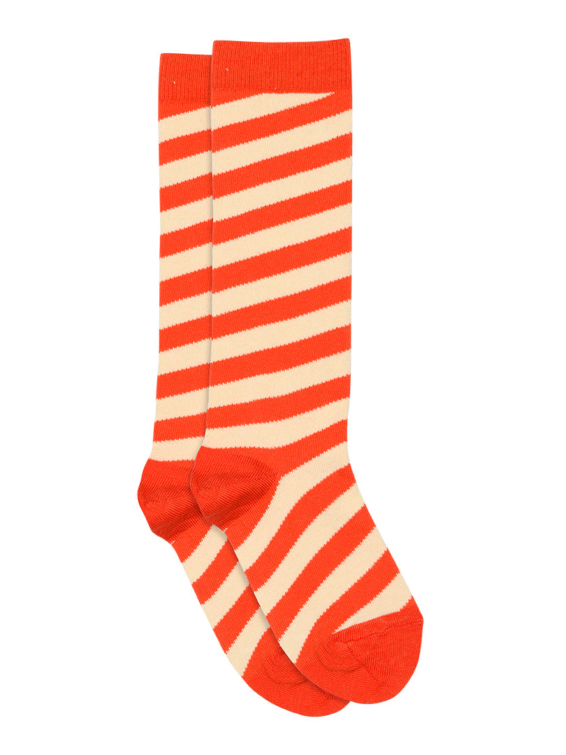 Grenadine Candy Stripes Knee Socks