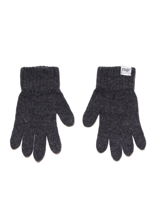 Dark Grey Kids Soft Gloves