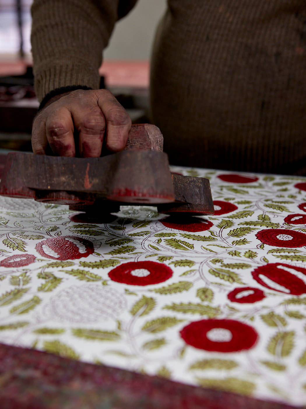 Buti Scarlet Hand Block Printed Gift Bag