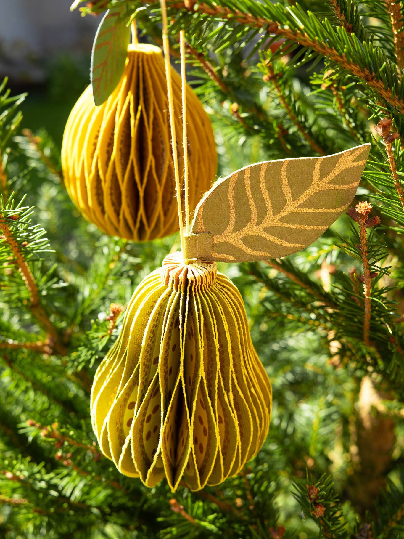 Pear Honeycomb Ornament