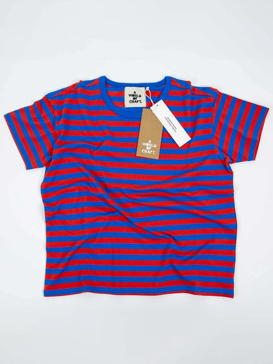 Red & Blue Striped T-Shirt