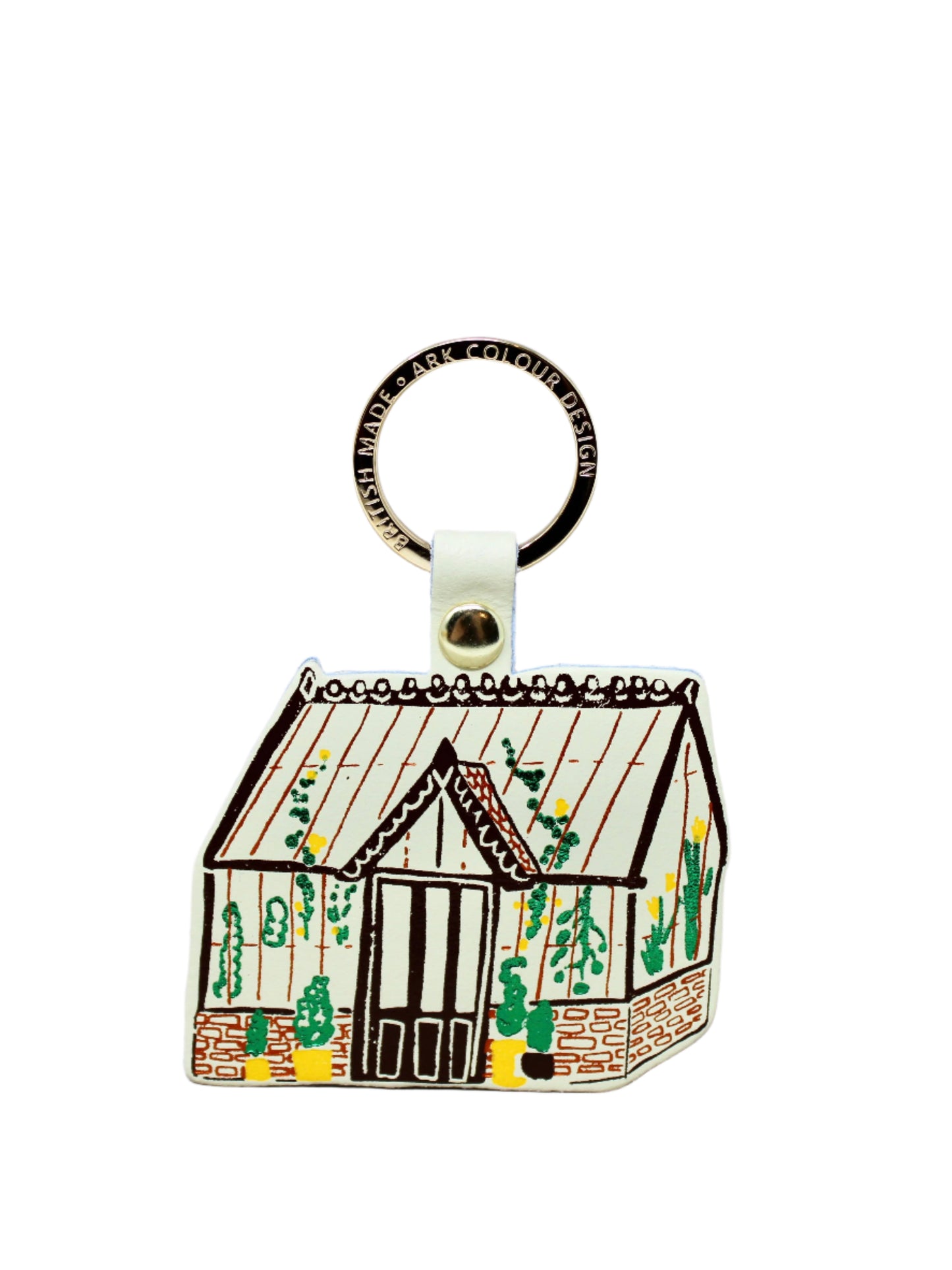 Cream Greenhouse Key Fob