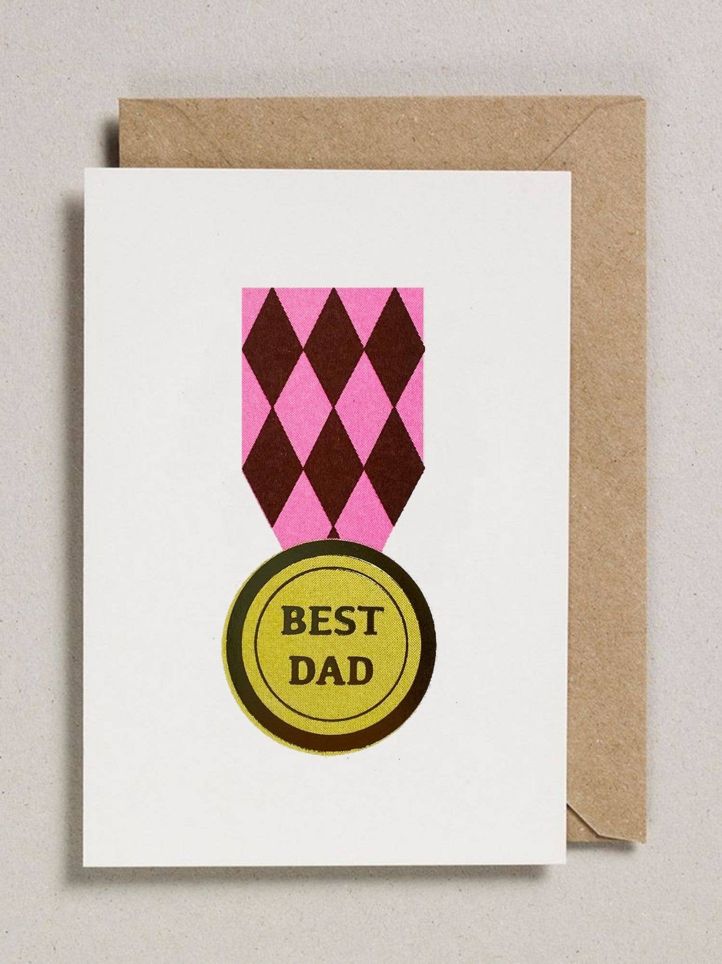 Best Dad Medal Card