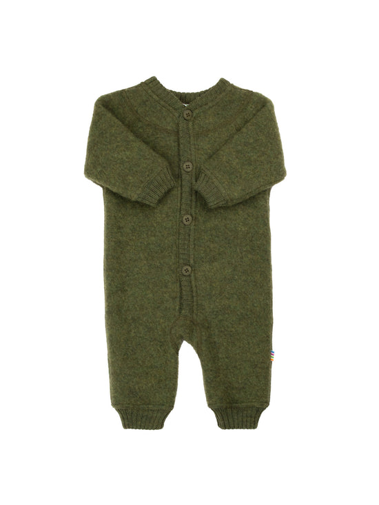 Dark Olive Fleece Jumpsuit