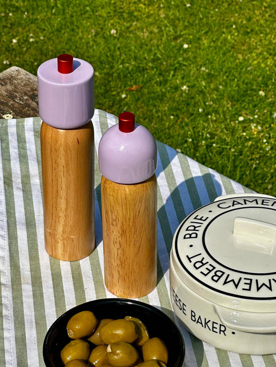 Lilac & Red Large Salt & Pepper Grinder