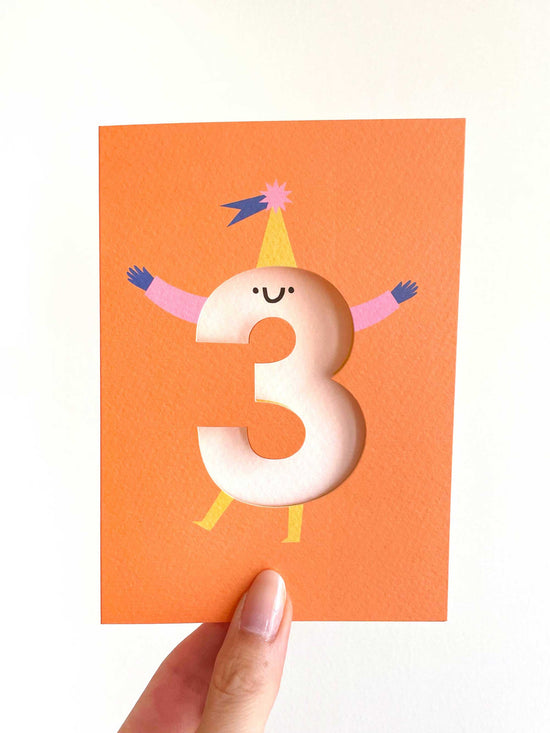 Age 3 Birthday Card