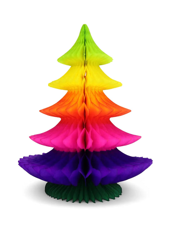 Load image into Gallery viewer, Rainbow Paper Christmas Tree
