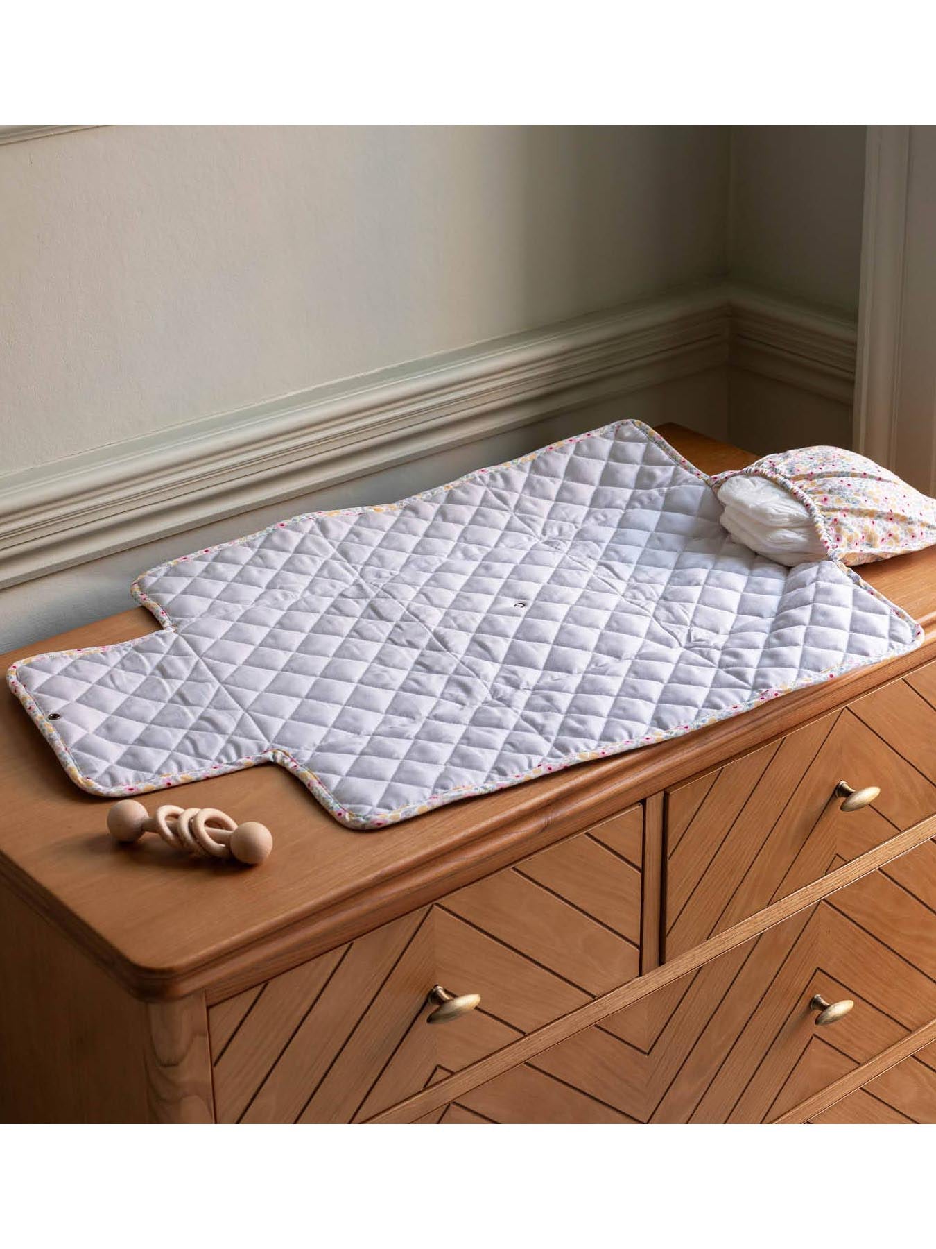 Wildflower Garden Cotton Travel Baby Changing Mat