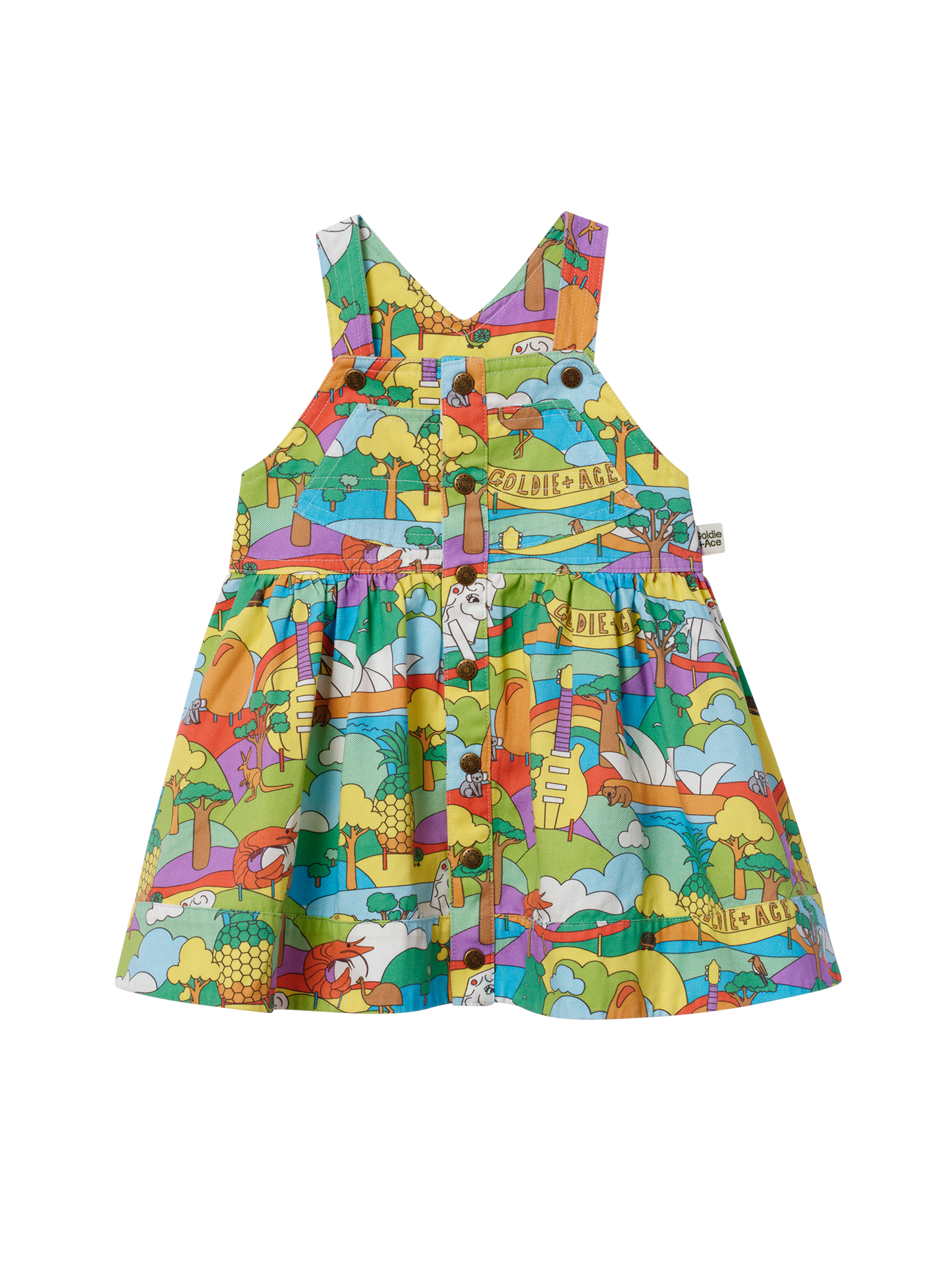 Aussie Icons Print Pinafore