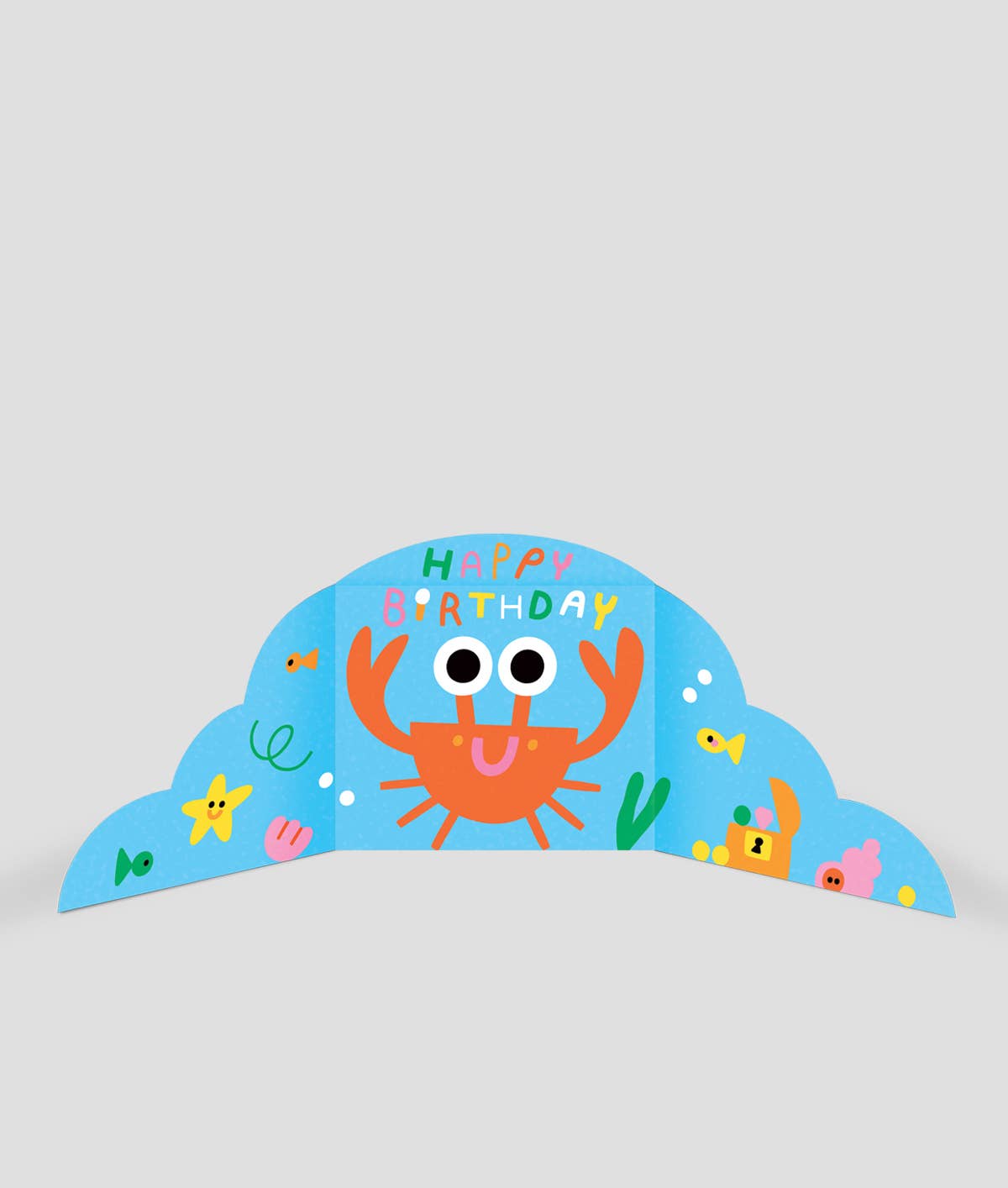 Hiding Crab Fold Out Card