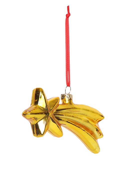 Shooting Star Glass Decoration