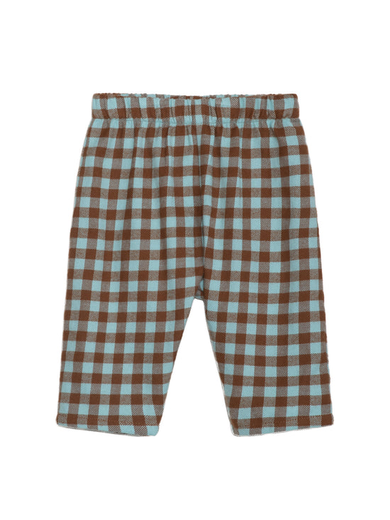 Coffee Checks Baby Trousers