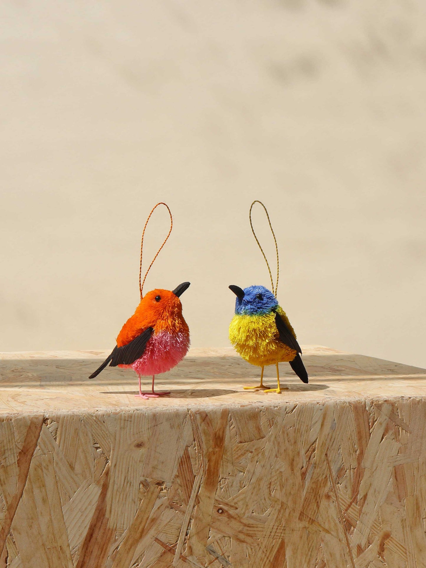 Bluebird Bristle Tree Decoration