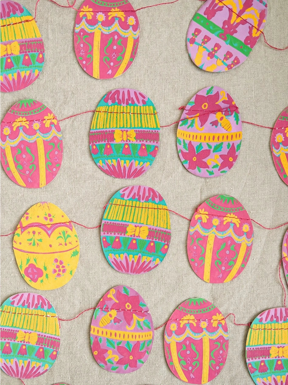 Easter Egg Sewn Garland