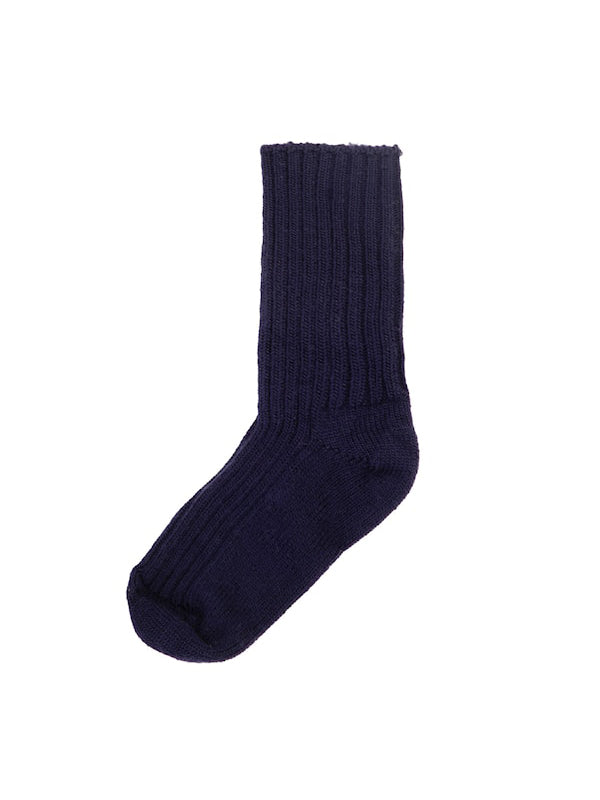 Navy Wool Socks