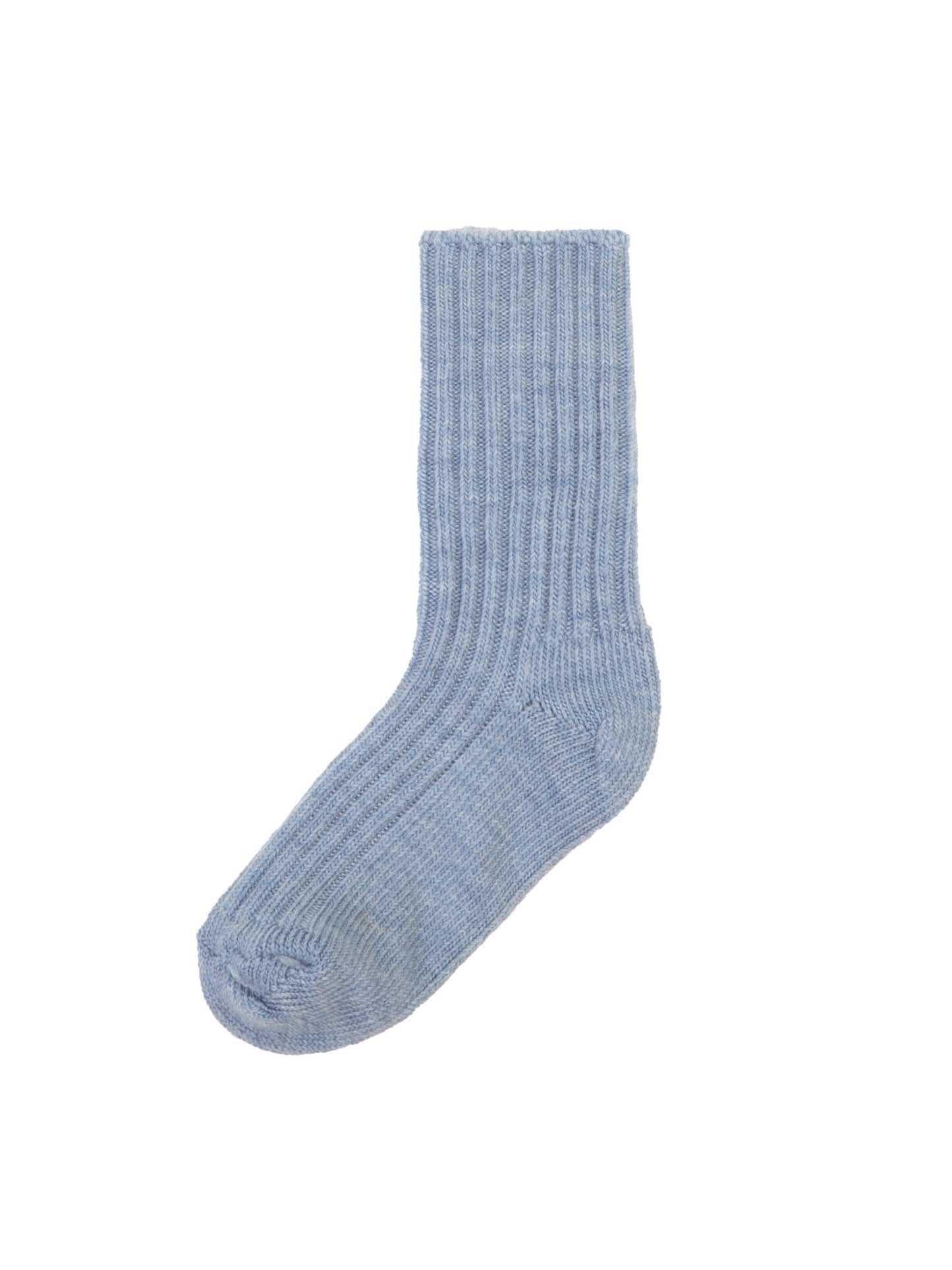 Blue Melange Wool Socks