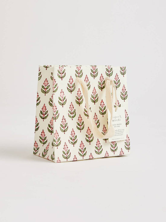 Blush Buti Hand Block Printed Gift Bag