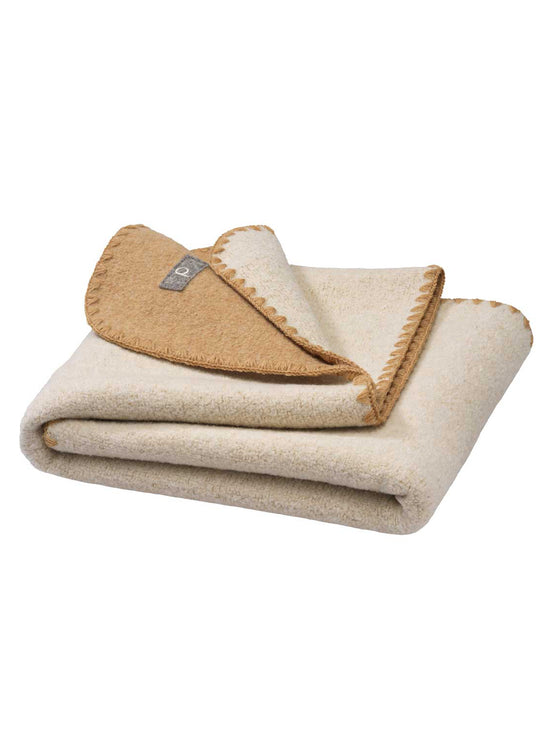 Caramel & Natural Baby Blanket