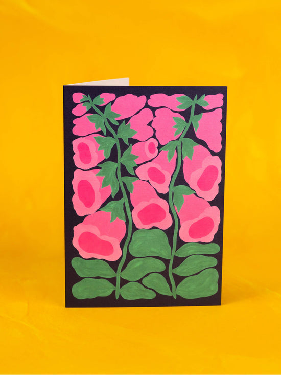 Foxglove Greetings Card