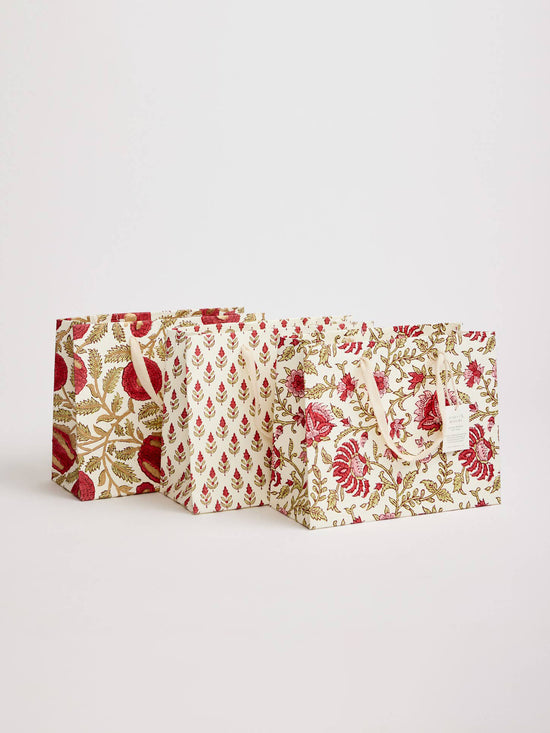 Buti Scarlet Hand Block Printed Gift Bag