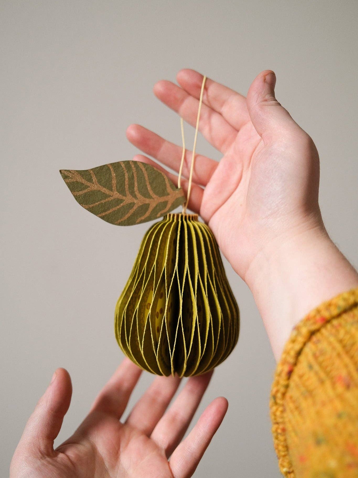 Pear Honeycomb Ornament