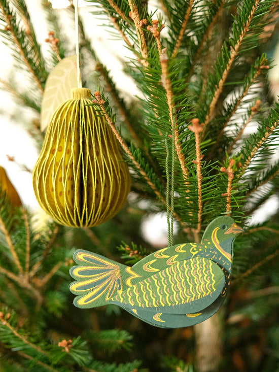 Pear Honeycomb Ornament