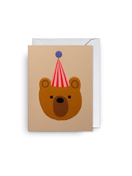 Party Hat Bear Mini Card