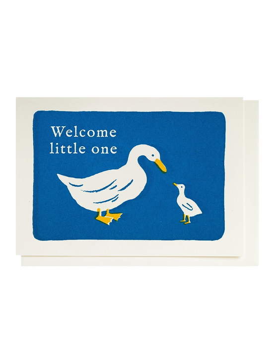 Welcome Little One Duck Card