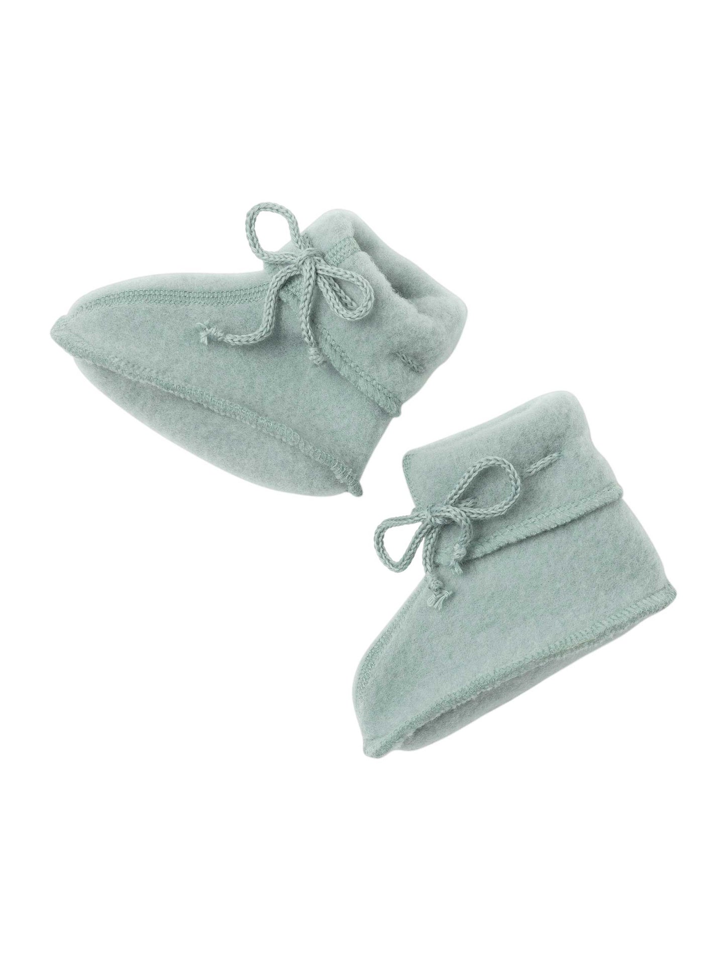 Mountain Blue Fleece Baby Booties