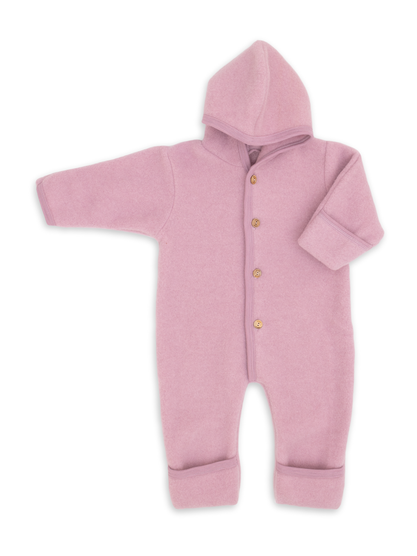 Rosewood Melange Fleece Overall